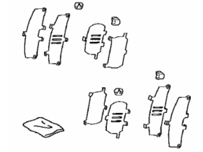 Toyota 04945-47030 SHIM Kit, Anti SQUEAL