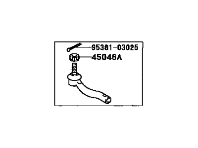 Toyota Celica Tie Rod End - 45046-49085