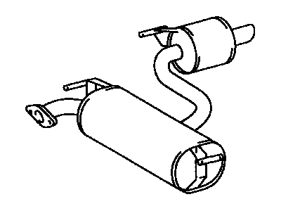 Toyota 17430-22080 Exhaust Tail Pipe Assembly