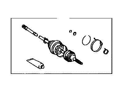 Toyota 43470-29655 Shaft Assembly, Front Drive Outboard Joint, Left