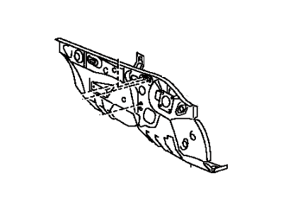 Toyota 55101-2B870 Panel Sub-Assembly, Dash