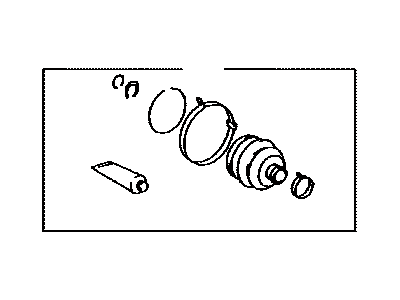 Toyota 04438-20400 Front Cv Joint Boot Kit Inboard Joint, Right