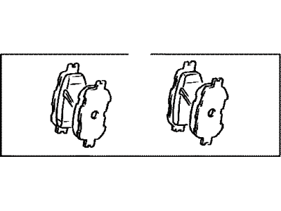 Toyota 04465-20540 Front Disc Brake Pad Kit