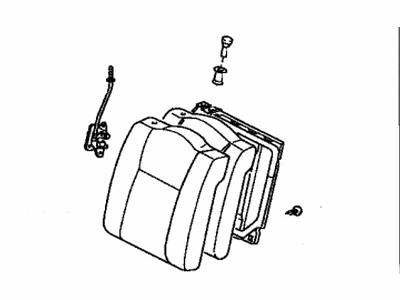 Toyota 71480-2H500-C0 Back Assembly, Rear Seat, RH