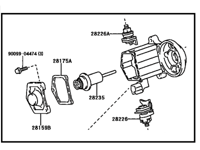 2005 Toyota MR2 Spyder Starter Solenoid - 28150-22050