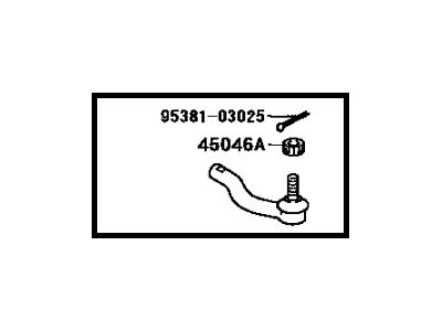 Toyota Celica Tie Rod End - 45047-49015