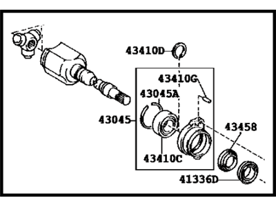 2004 Toyota Celica CV Joint - 43030-20100