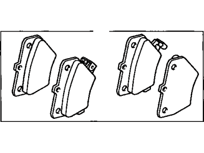 Toyota 04466-20090 Rear Disc Brake Pad Kit