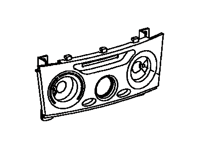 Toyota 55519-20360 Plate, Heater Control Name