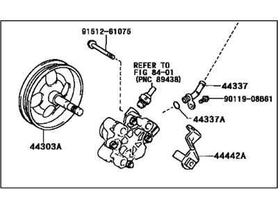 2000 Toyota Celica Power Steering Pump - 44310-20830