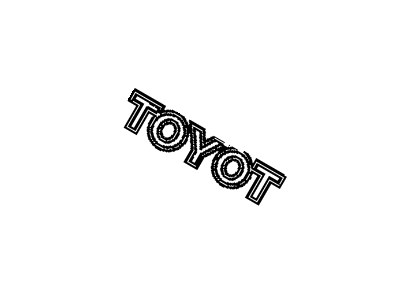 Toyota 75443-20610 Back Door Name Plate, No.3