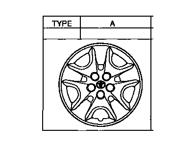 2000 Toyota Celica Wheel Cover - 42602-20470