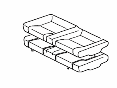 Toyota 71460-2D180-C0 Cushion Assembly, Rear Seat