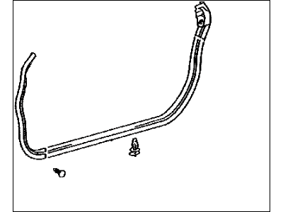 Toyota 67862-20420 Weatherstrip, Front Door, LH