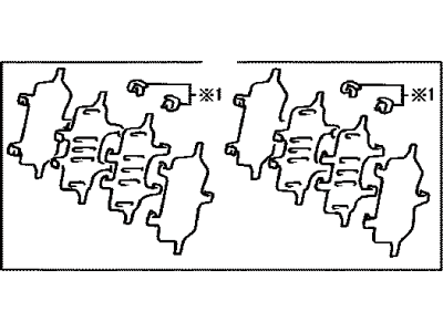 Toyota 04945-13030 Shim Kit, Anti Squeal, Front