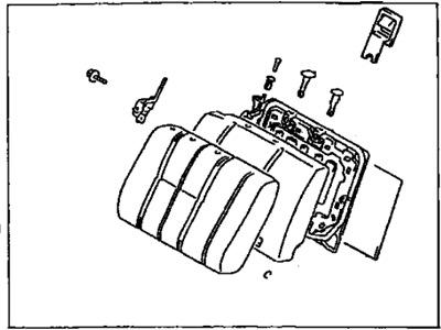 Toyota 71480-3D010-B1 Back Assembly, Rear Seat, RH