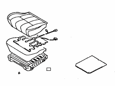 Toyota 71420-35600-B1 Cushion Assembly, Front Seat, RH