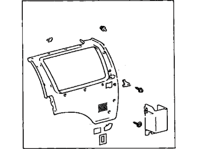 Toyota 64740-35030-B1 Cover, Deck Side Trim, LH