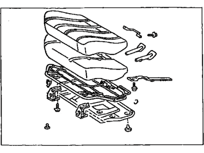 Toyota 71460-3D021-B1 Cushion Assembly, Rear Seat, RH