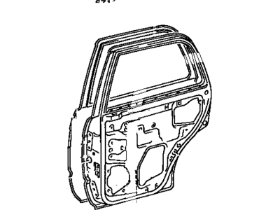 Toyota 67003-35200 Panel Sub-Assy, Rear Door, RH