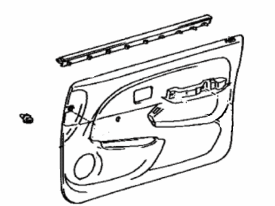 Toyota 67620-3D260-E1 Board Sub-Assy, Front Door Trim, LH