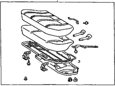 Toyota 71470-35300-E0 Cushion Assembly, Rear Seat, LH