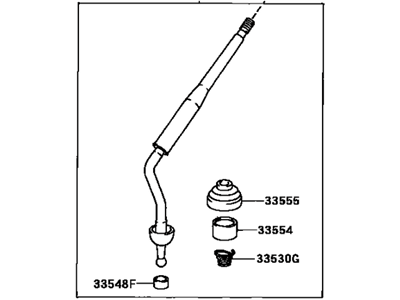 Toyota 33530-35290 Lever Assembly, Shift