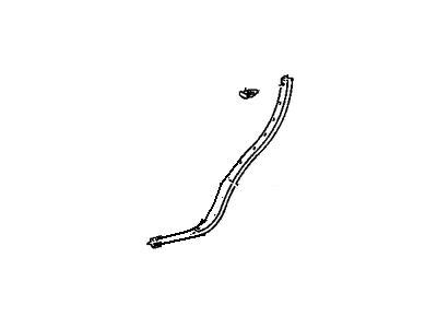 Toyota 67871-35030 Weatherstrip, Rear Door, RH