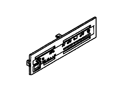 Toyota 55519-35301 Plate, Heater Control Name