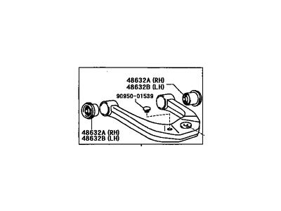 Toyota 48610-35040 Front Suspension Upper Control Arm Assembly Right