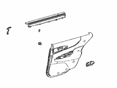 Toyota 67640-62160-C2 Panel Assembly, Rr Door