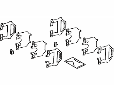 Toyota 04946-62010 SHIM Kit, Anti SQUEA