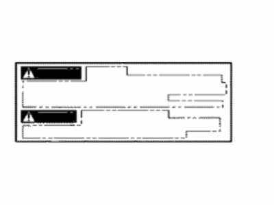 Toyota 28897-31021 Label, Battery CAUTI