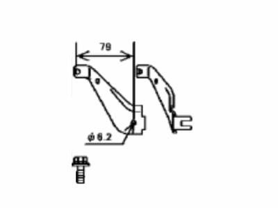 Toyota 17AA3-77020 Bracket, Fc Air Comp