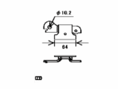 Toyota G9A84-62040 BRACKET, FC JUNCTION