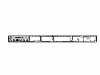 Toyota 1A1A1-77030 Label, Fc Stack CAUT