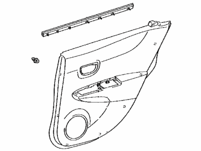 Toyota 67630-0DD90-C6 Panel Assembly, Rear Door