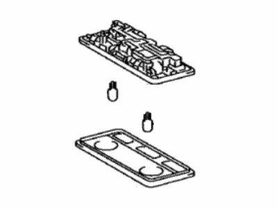 Toyota 81260-0D070-B0 Lamp Assembly, Map