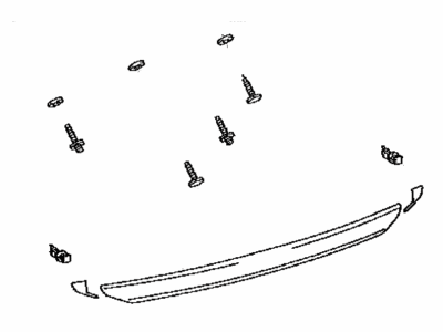 Toyota 76801-0D192 Garnish Sub-Assembly, Ba