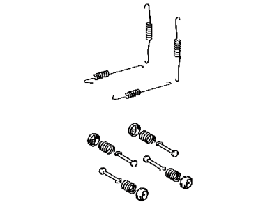 Toyota 04942-74010 Spring Kit,Rear Drum B