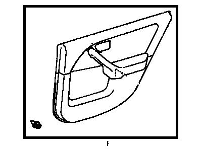 Toyota 67640-AA060-E0 Board Sub-Assy, Rear Door Trim, LH