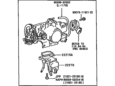 1999 Toyota Camry Throttle Body - 22210-20060