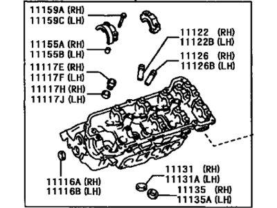 1999 Toyota Sienna Cylinder Head - 11102-09012