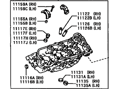 2000 Toyota Solara Cylinder Head - 11102-09012