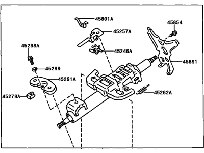 Toyota 45250-06300 Post Assy, Steering