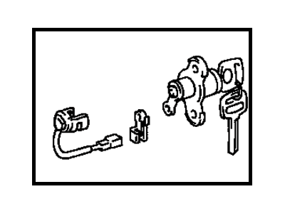 Toyota 69055-33200 Cylinder & Key Set, Luggage Compartment Lock