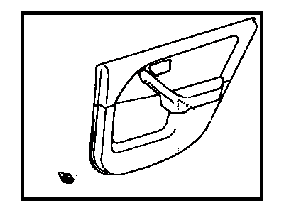 Toyota 67630-AA080-E1 Board Sub-Assy, Rear Door Trim, RH