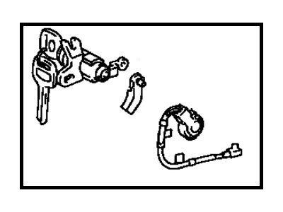 Toyota 69051-33150 Cylinder & Key Set, Door Lock, RH
