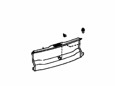 Toyota 58387-AA010 Plate, Rear Floor Finish