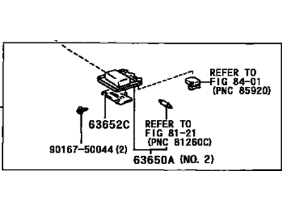 Toyota 63650-AA051-G0 Box Assembly, Roof Console